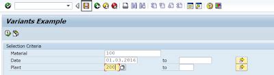 Sap Abap Central Selection Screen Variants Part Ii