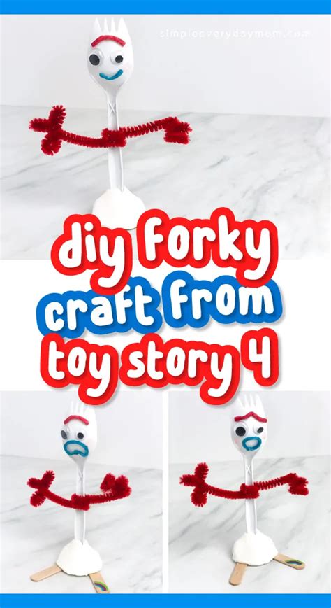 How To Make Forky Craft Super Easy Disney Crafts For Kids Disney