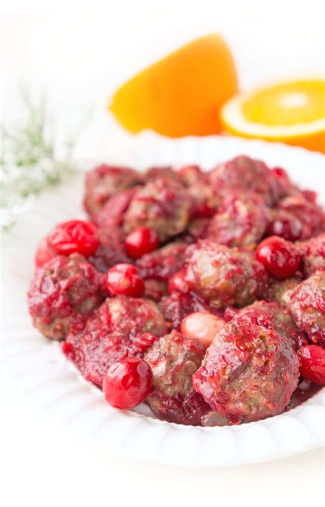 Cranberry Meatballs Haute Healthy Living
