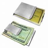 Stainless Money Clip Card Holder Images