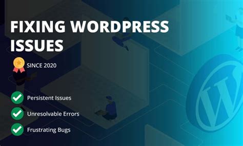 Fix Any Wordpress Issues Errors And Bugs By Ethephzy Fiverr