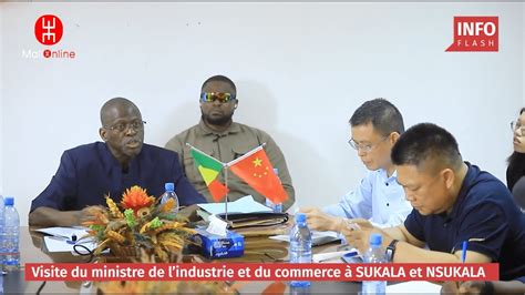 Le Ministre De L Industrie Et Du Commerce Visite Sukala Nsukala Youtube