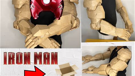 How To Make Diy Iron Man Arm Suit From Cardboard Youtube