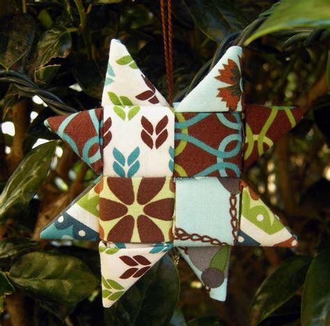 Fabric Star Ornament Tutorial Pretty Awesome These Are Simply Woven