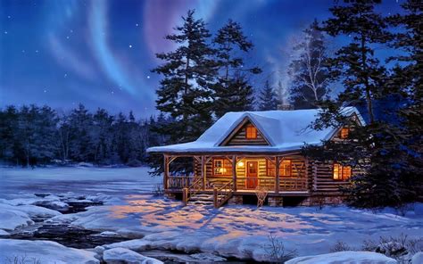 Photo courtesy of unsplash traditional cars use combustion engines to not only power the vehicle but also to heat the cabin of the vehicle. Log Cabin in Winter Art - ID: 85865 - Art Abyss