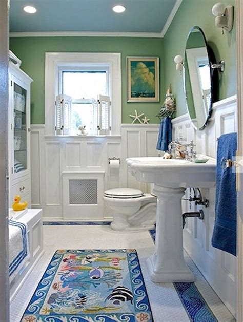 34 Amazing Coastal Style Nautical Bathroom Designs Ideas Nautical
