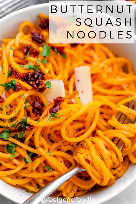 Butternut Squash Noodles Are A Fun Colorful Low Carb Pasta Alternative That You Can Swap In Your