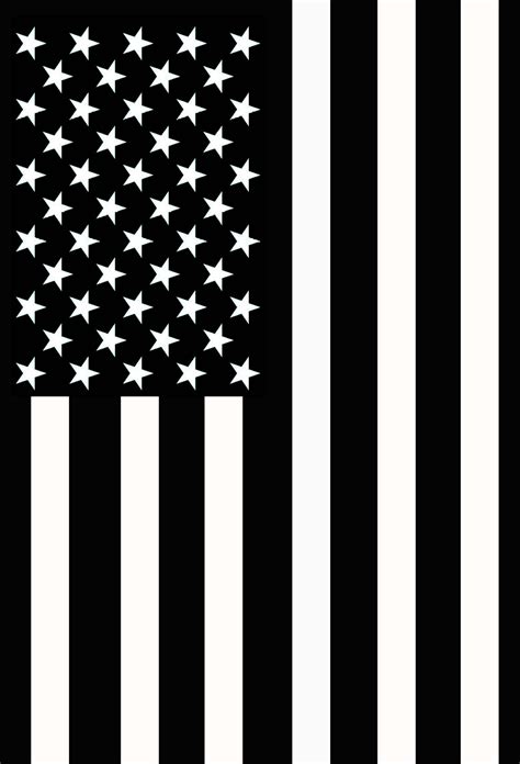 Black And White American Flag Fallen Service Military Garden Etsy