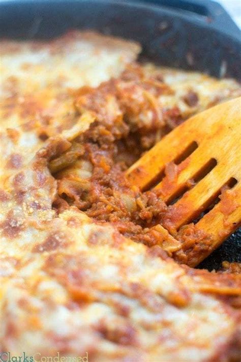 30 Minute Skillet Lasagna Recipes Easy Meat Lasagna Food Dishes