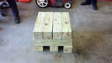 4x4 Wood Splitting Block Pallet Table Decor Wood