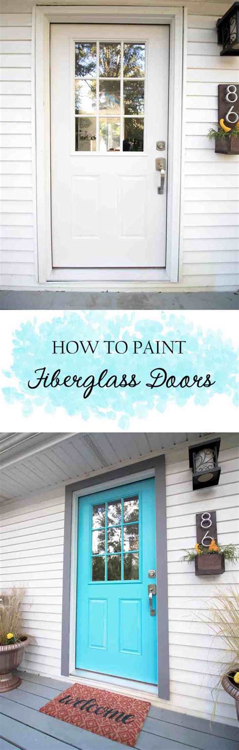 How Do You Paint A Fiberglass Front Door Glass Door Ideas