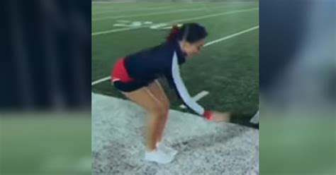 Cheerleader Goes Viral With Gravity Defying Move