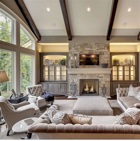 48 Adorable And Cozy Neutral Living Room Design Ideas