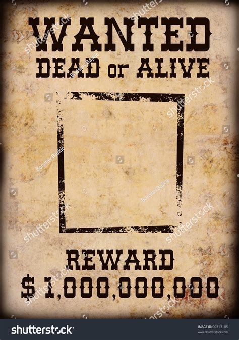 Wanted Dead Or Alive Poster 1432 Ảnh Vector Và Hình Chụp Có Sẵn