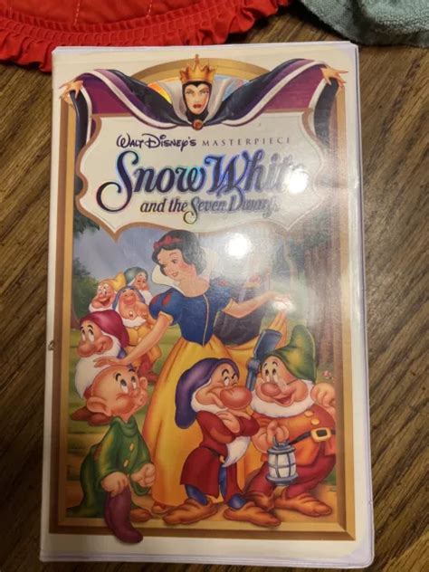 Disney Snow White And The Seven Dwarfs Vhs 1994 Masterpiece Collection