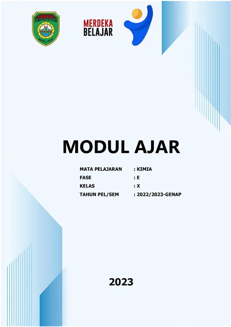 04 Contoh Modul Ajar Kimia Fase E Struktur Atom MODUL AJAR MATA