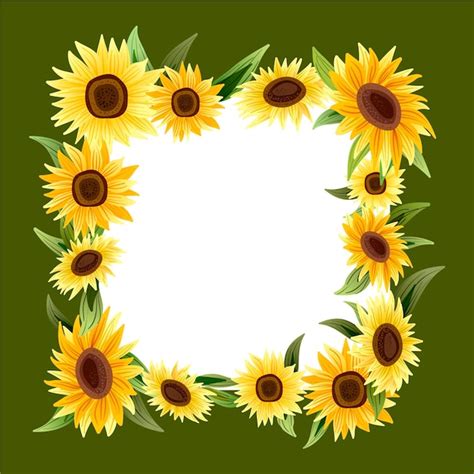 Sunflower Border Frame