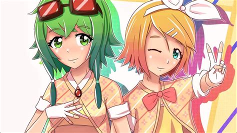 Gumi And Kagamine Rin Rainbow Colors Vocaloid Original Youtube