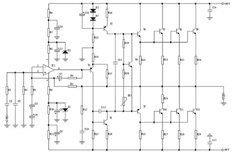 In this circuit one ic 4558 and 4 power transistors are used with some discrete components. 400w Amplifier Circuit Diagram - Circuit Diagram Images