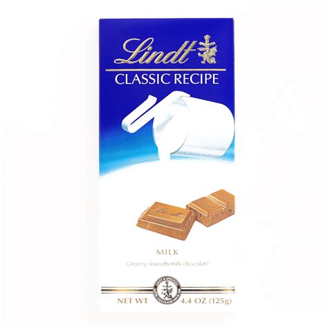 Lindt Classic Recipe Milk Chocolate Bar 4 4 Oz Each 1 Item Per Order