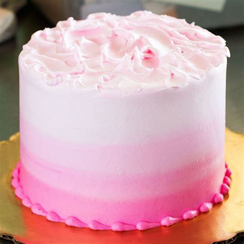 Check out information on birthday cake designs and decorating ideas. A pink ombre cake! Cake # 022. | Valentines day cakes ...
