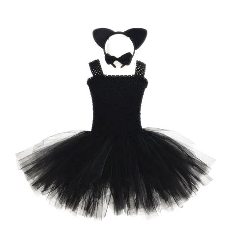 black cat tutu dress with headband cosplay costume halloween props getlovemall cheap products