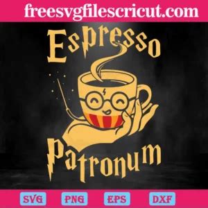 Espresso Patronum Harry Potter Coffee Graphic Design Svg Free Svg