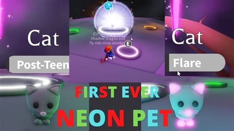 Making My First Neon Pet In Adopt Me Roblox Youtube