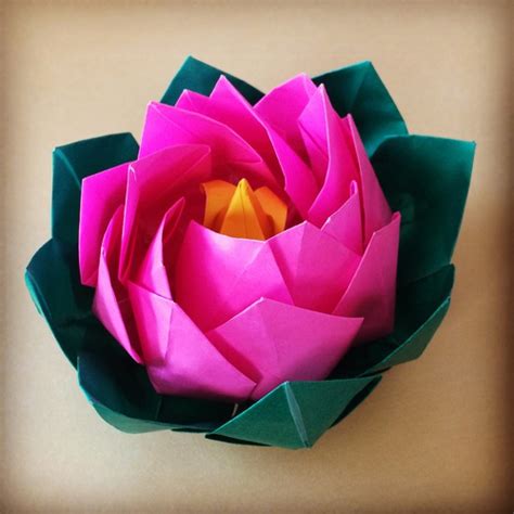 印刷可能 折り紙 蓮 の 花 立体 作り方 折り紙 蓮の花 立体 作り方