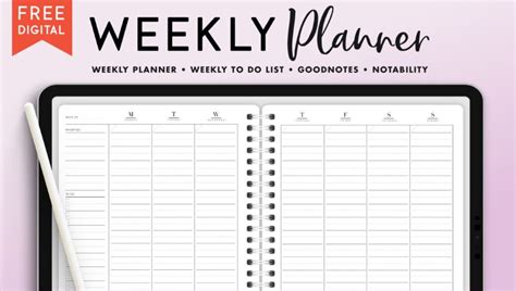 Digital Weekly Planner The Free Planner People Cant Get Enough Of
