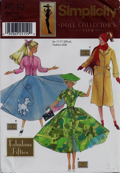 The Fabulous Fifties Sewing Barbie Clothes Barbie Sewing Patterns