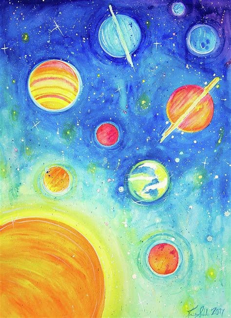 Our Solar System Painting By Kristen Soble Pixels