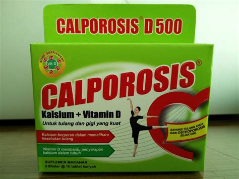 Jual Calporosis D500 Kalsium Vitamin D Suplemen Untuk Tulang Dan Gigi Di Lapak Oneplus Mania