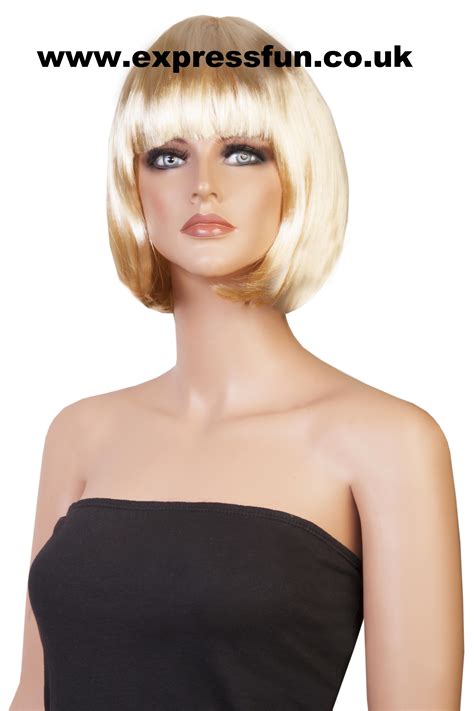 Blonde Shoulder Length Bob Style Fancy Dress Wigs Fancy Dress Wigs Shoulder Length Bob