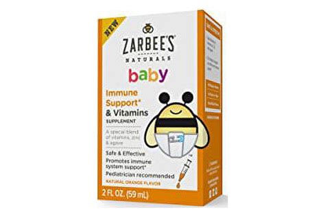 3 Pack Zarbees Baby Immune Support And Vitamins 2 Fl Oz Each
