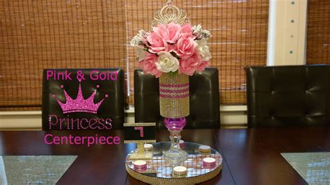 Diy rustic holiday centerpiece 7. DIY Centerpiece ideas / Glam Pink and Gold Princess centerpiece - YouTube