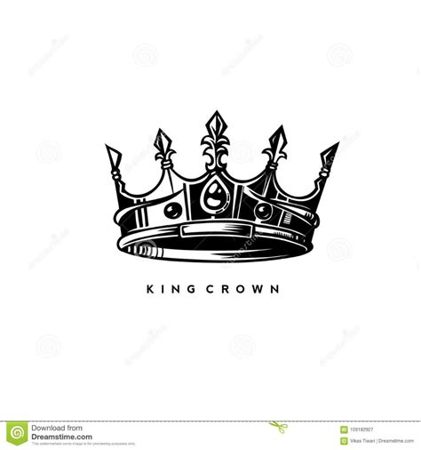 Simple Kings Crown Vector Illustration Stock Vector Illustration Of