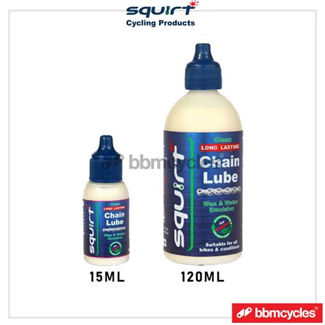 Squirt Lube Long Lasting Dry Wax Based Chain Lube 15ml 120ml Original
