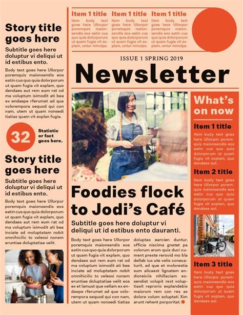 How To Create A One Page Newsletter Template In Indesign Envato Tuts Newsletter Template