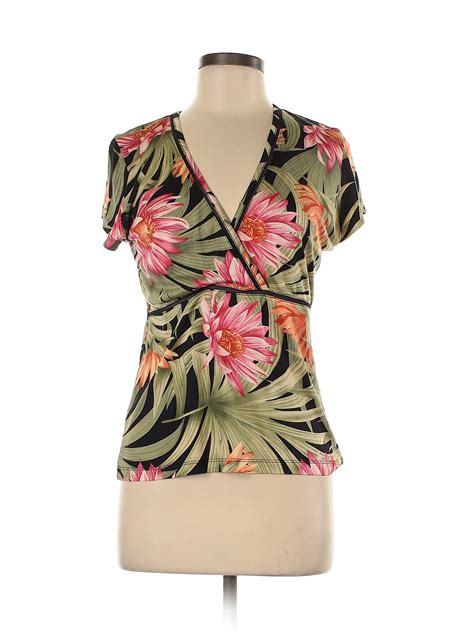 Tommy Bahama Pre Owned Tommy Bahama Women S Size M Short Sleeve Silk