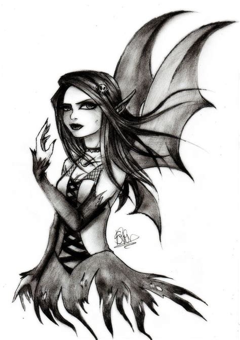 Gothic Fairy By Soeraven On Deviantart Fairy Drawings Gothic Fairy