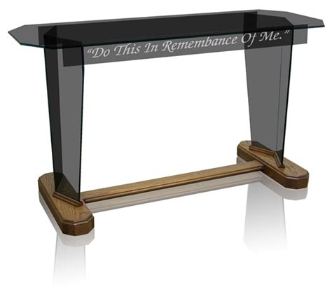 Elegant Glass Furniturenc41g Communion Tablecommunion Table 60