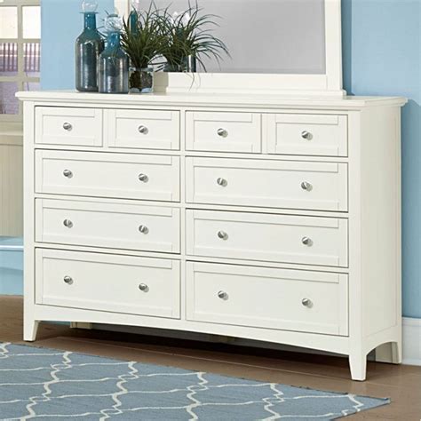 Each piece is expertly crafted with a solid hardwood frame. Bonanza Triple Dresser (White) by Vaughan Bassett ...