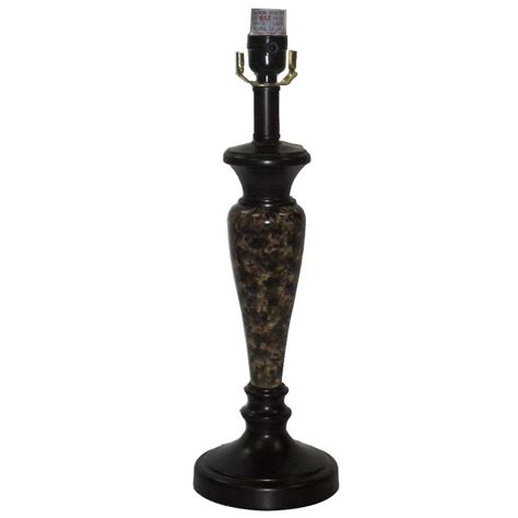 Hampton Bay Mix And Match Restoration Bronze With Faux Marble Table Lamp