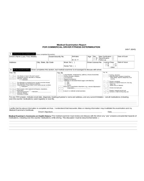 2024 Cdl Medical Form Fillable Printable Pdf And Forms Handypdf