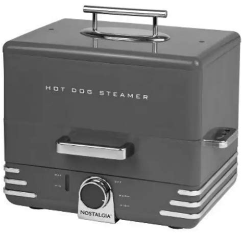 Nostalgia Nhds206series Hot Dog Steamer Instructions