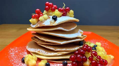 How To Make Pancakes Natural Jam Recipe Youtube