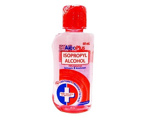 Alcoplus Isopropyl Alcohol 70 Solution Antiseptic Disinfectant 60ml