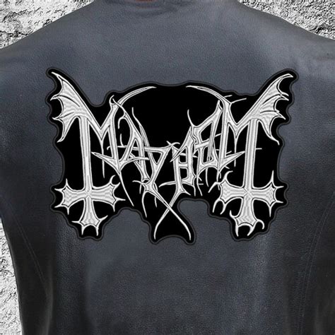 Mayhem Logo Patch Black Metal Band Patch Etsy