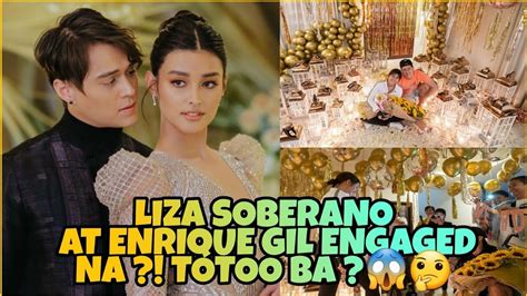 Breaking News Enrique Gil At Liza Soberano Engaged Na Nga Ba Totoo Ba